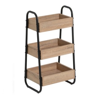 Μεταλλική Ραφιέρα με 3 Ξύλινα Ράφια 41 x 30 x 77 cm Bakaji 02839902 Μεταλλική Ραφιέρα με 3 Ξύλινα Ράφια 41 x 30 x 77 cm Bakaji 02839902