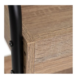 Μεταλλική Ραφιέρα με 3 Ξύλινα Ράφια 41 x 30 x 77 cm Bakaji 02839902