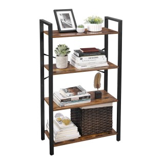 Μεταλλική Ραφιέρα με 4 Ξύλινα Ράφια 66 x 30 x 120 cm VASAGLE LLS60BX Μεταλλική Ραφιέρα με 4 Ξύλινα Ράφια 66 x 30 x 120 cm VASAGLE LLS60BX