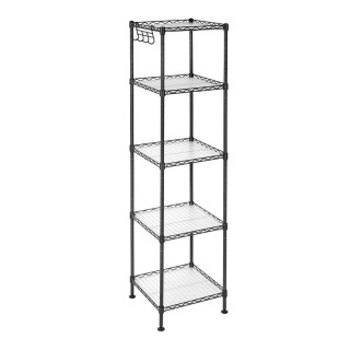 Μεταλλική Ραφιέρα με 5 Ράφια 30 x 30 x 123.5 cm Songmics LGR23BK Μεταλλική Ραφιέρα με 5 Ράφια 30 x 30 x 123.5 cm Songmics LGR23BK