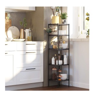 Μεταλλική Ραφιέρα με 5 Ράφια 30 x 30 x 123.5 cm Songmics LGR23BK Μεταλλική Ραφιέρα με 5 Ράφια 30 x 30 x 123.5 cm Songmics LGR23BK