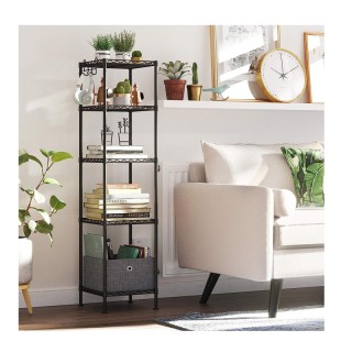 Μεταλλική Ραφιέρα με 5 Ράφια 30 x 30 x 123.5 cm Songmics LGR23BK Μεταλλική Ραφιέρα με 5 Ράφια 30 x 30 x 123.5 cm Songmics LGR23BK