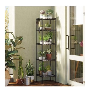 Μεταλλική Ραφιέρα με 5 Ράφια 30 x 30 x 123.5 cm Songmics LGR23BK Μεταλλική Ραφιέρα με 5 Ράφια 30 x 30 x 123.5 cm Songmics LGR23BK