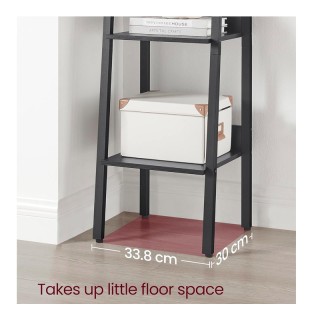 Μεταλλική Ραφιέρα με 5 Ξύλινα Ράφια 30 x 33.8 x 170 cm VASAGLE LLS1... Μεταλλική Ραφιέρα με 5 Ξύλινα Ράφια 30 x 33.8 x 170 cm VASAGLE LLS1...