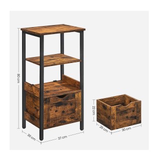 Μεταλλική Ραφιέρα Μπάνιου με 2 Ράφια και 2 Συρτάρια 37 x 30 x 80 cm... Μεταλλική Ραφιέρα Μπάνιου με 2 Ράφια και 2 Συρτάρια 37 x 30 x 80 cm...