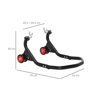 Μεταλλική Ρυθμιζόμενη Βάση Ανύψωσης Οπίσθιου Τροχού Μηχανής DURHAND... Μεταλλική Ρυθμιζόμενη Βάση Ανύψωσης Οπίσθιου Τροχού Μηχανής DURHAND...