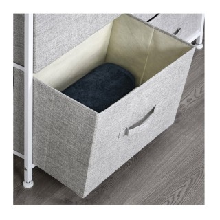 Μεταλλική Συρταριέρα με 5 Υφασμάτινα Κουτιά 83 x 29 x 77 cm HOMCOM ... Μεταλλική Συρταριέρα με 5 Υφασμάτινα Κουτιά 83 x 29 x 77 cm HOMCOM ...