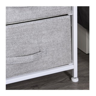 Μεταλλική Συρταριέρα με 5 Υφασμάτινα Κουτιά 83 x 29 x 77 cm HOMCOM ... Μεταλλική Συρταριέρα με 5 Υφασμάτινα Κουτιά 83 x 29 x 77 cm HOMCOM ...