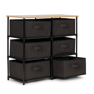 Μεταλλική Συρταριέρα με 6 Υφασμάτινα Συρτάρια 75 x 30 x 67 cm Moder... Μεταλλική Συρταριέρα με 6 Υφασμάτινα Συρτάρια 75 x 30 x 67 cm Moder...