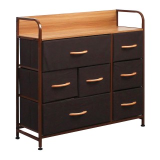 Μεταλλική Συρταριέρα με 7 Υφασμάτινα Συρτάρια 80 x 29 x 78.5 cm Χρώ... Μεταλλική Συρταριέρα με 7 Υφασμάτινα Συρτάρια 80 x 29 x 78.5 cm Χρώ...