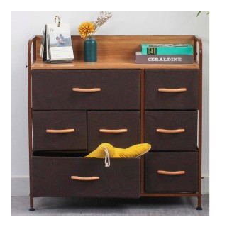 Μεταλλική Συρταριέρα με 7 Υφασμάτινα Συρτάρια 80 x 29 x 78.5 cm Χρώ... Μεταλλική Συρταριέρα με 7 Υφασμάτινα Συρτάρια 80 x 29 x 78.5 cm Χρώ...