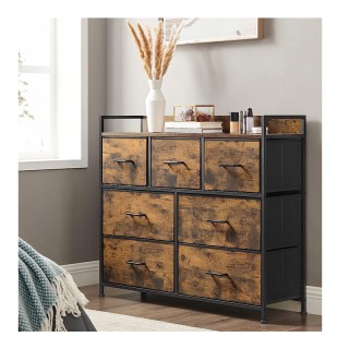 Μεταλλική Συρταριέρα με 7 Υφασμάτινα Συρτάρια 98 x 28.5 x 85 cm Son... Μεταλλική Συρταριέρα με 7 Υφασμάτινα Συρτάρια 98 x 28.5 x 85 cm Son...