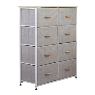 Μεταλλική Συρταριέρα με 8 Υφασμάτινα Συρτάρια 81 x 30 x 96 cm Χρώμα... Μεταλλική Συρταριέρα με 8 Υφασμάτινα Συρτάρια 81 x 30 x 96 cm Χρώμα...