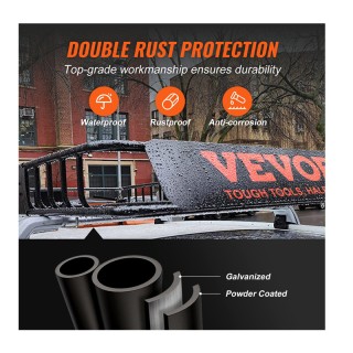 Μεταλλική Σχάρα Οροφής Αυτοκινήτου με Τσάντα Universal 1305 x 915 x...