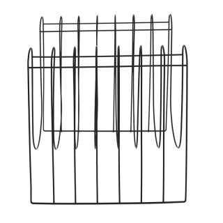 Μεταλλική Θήκη Περιοδικών 32 x 33 x 26 cm Χρώματος Μαύρο Home Deco ...