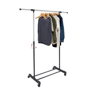 Μεταλλική Τροχήλατη Κρεμάστρα Ρούχων Δαπέδου 80-150 x 43 x 90-160 c... Μεταλλική Τροχήλατη Κρεμάστρα Ρούχων Δαπέδου 80-150 x 43 x 90-160 c...