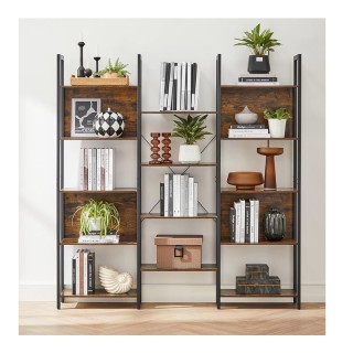 Μεταλλική Βιβλιοθήκη με 14 Ξύλινα Ράφια 158 x 24 x 166 cm VASAGLE L... Μεταλλική Βιβλιοθήκη με 14 Ξύλινα Ράφια 158 x 24 x 166 cm VASAGLE L...