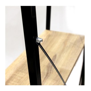 Μεταλλική Βιβλιοθήκη με 4 Ράφια 60 x 32.5 x 148 cm Home Deco Factor...