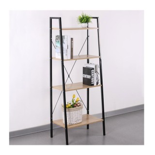 Μεταλλική Βιβλιοθήκη με 4 Ράφια 60 x 32.5 x 148 cm Home Deco Factor... Μεταλλική Βιβλιοθήκη με 4 Ράφια 60 x 32.5 x 148 cm Home Deco Factor...