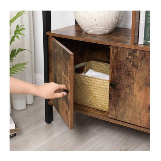 Μεταλλική Βιβλιοθήκη με 4 Ράφια και 1 Ντουλάπι 74 x 30 x 154.5 cm V... Μεταλλική Βιβλιοθήκη με 4 Ράφια και 1 Ντουλάπι 74 x 30 x 154.5 cm V...