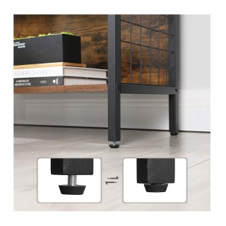 Μεταλλική Βιβλιοθήκη με 4 Ράφια και 4 Άγκιστρα 74 x 30 x 155 cm VAS... Μεταλλική Βιβλιοθήκη με 4 Ράφια και 4 Άγκιστρα 74 x 30 x 155 cm VAS...