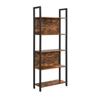 Μεταλλική Βιβλιοθήκη με 5 Ξύλινα Ράφια 62 x 24 x 165 cm VASAGLE LLS... Μεταλλική Βιβλιοθήκη με 5 Ξύλινα Ράφια 62 x 24 x 165 cm VASAGLE LLS...