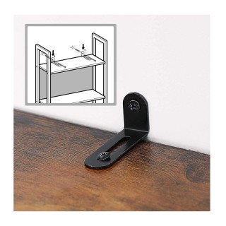 Μεταλλική Βιβλιοθήκη με 5 Ξύλινα Ράφια 62 x 24 x 165 cm VASAGLE LLS...