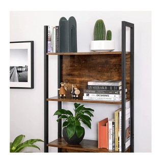 Μεταλλική Βιβλιοθήκη με 5 Ξύλινα Ράφια 62 x 24 x 165 cm VASAGLE LLS... Μεταλλική Βιβλιοθήκη με 5 Ξύλινα Ράφια 62 x 24 x 165 cm VASAGLE LLS...