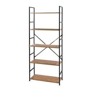 Μεταλλική Βιβλιοθήκη με 5 Ξύλινα Ράφια 58.5 x 23.5 x 144 cm Colorad... Μεταλλική Βιβλιοθήκη με 5 Ξύλινα Ράφια 58.5 x 23.5 x 144 cm Colorad...