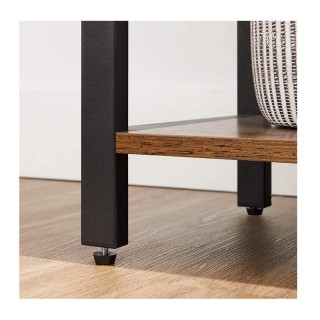 Μεταλλική Βιβλιοθήκη με 6 Ξύλινα Ράφια 66 x 30 x 186 cm VASAGLE LLS...