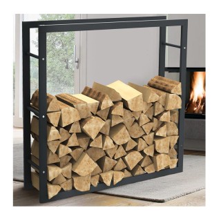 Μεταλλική Ξυλιέρα Τζακιού 100 x 25 x 100 cm Bakaji 02835838 Μεταλλική Ξυλιέρα Τζακιού 100 x 25 x 100 cm Bakaji 02835838