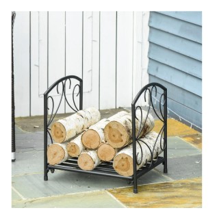 Μεταλλική Ξυλιέρα Τζακιού 39.5 x 31.5 x 39.5 cm Outsunny 842-210 Μεταλλική Ξυλιέρα Τζακιού 39.5 x 31.5 x 39.5 cm Outsunny 842-210