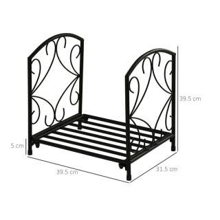 Μεταλλική Ξυλιέρα Τζακιού 39.5 x 31.5 x 39.5 cm Outsunny 842-210 Μεταλλική Ξυλιέρα Τζακιού 39.5 x 31.5 x 39.5 cm Outsunny 842-210