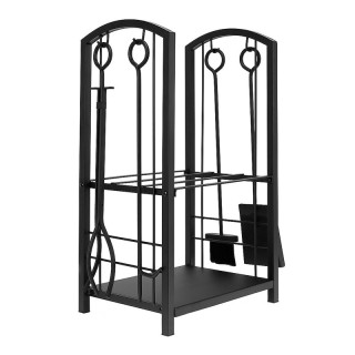 Μεταλλική Ξυλιέρα Τζακιού με Αξεσουάρ Kaminer 8785