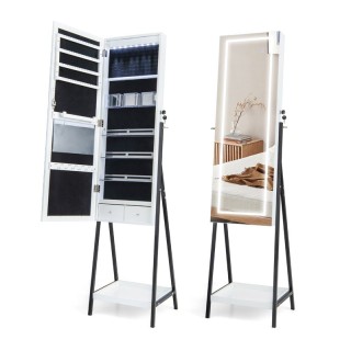 Μεταλλική/Ξύλινη Κοσμηματοθήκη - Μπιζουτιέρα με Ολόσωμο Καθρέπτη κα... Μεταλλική/Ξύλινη Κοσμηματοθήκη - Μπιζουτιέρα με Ολόσωμο Καθρέπτη κα...