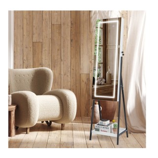 Μεταλλική/Ξύλινη Κοσμηματοθήκη - Μπιζουτιέρα με Ολόσωμο Καθρέπτη κα...