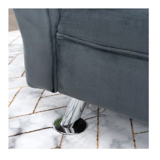 Μεταλλικό Ανάκλιντρο με Στρογγυλό Μαξιλάρι 160 x 56 x 75 cm Χρώματο... Μεταλλικό Ανάκλιντρο με Στρογγυλό Μαξιλάρι 160 x 56 x 75 cm Χρώματο...