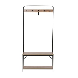 Μεταλλικό Έπιπλο Εισόδου με 2 Ράφια και 5 Κρεμάστρες 80.5 x 30 x 17...