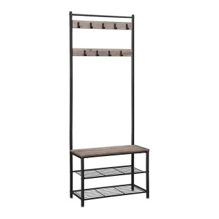 Μεταλλικό Έπιπλο Εισόδου με 3 Ράφια και 9 Κρεμάστρες 70 x 175 x 32 ... Μεταλλικό Έπιπλο Εισόδου με 3 Ράφια και 9 Κρεμάστρες 70 x 175 x 32 ...