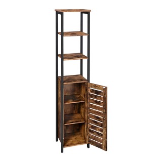 Μεταλλικό Έπιπλο με 1 Ντουλάπι και 3 Ράφια 37 x 30 x 167 cm VASAGLE... Μεταλλικό Έπιπλο με 1 Ντουλάπι και 3 Ράφια 37 x 30 x 167 cm VASAGLE...