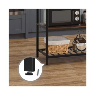 Μεταλλικό Έπιπλο με 3 Ράφια 120 x 60 x 90 cm VASAGLE KKI01BX Μεταλλικό Έπιπλο με 3 Ράφια 120 x 60 x 90 cm VASAGLE KKI01BX