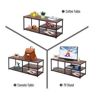 Μεταλλικό Έπιπλο Τηλεόρασης 120 x 40 x 45 cm HOMCOM 833-719 Μεταλλικό Έπιπλο Τηλεόρασης 120 x 40 x 45 cm HOMCOM 833-719