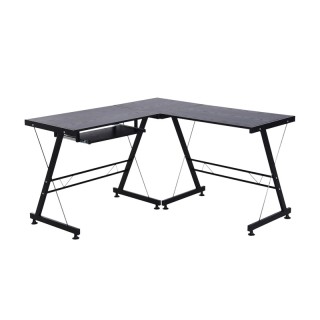 Μεταλλικό Γωνιακό Γραφείο με Θέση για Πληκτρολόγιο 130 x 130 x 73.5...