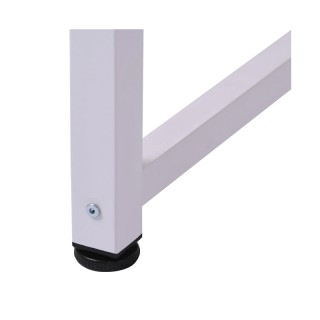 Μεταλλικό Γραφείο 120 x 60 x 76 cm Χρώματος Λευκό HOMCOM 836-121WT Μεταλλικό Γραφείο 120 x 60 x 76 cm Χρώματος Λευκό HOMCOM 836-121WT