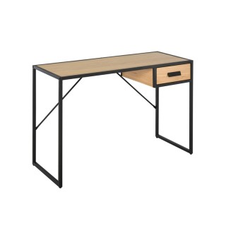 Μεταλλικό Γραφείο με 1 Συρτάρι 110 x 45 x 76 cm HOMCOM 836-195 Μεταλλικό Γραφείο με 1 Συρτάρι 110 x 45 x 76 cm HOMCOM 836-195