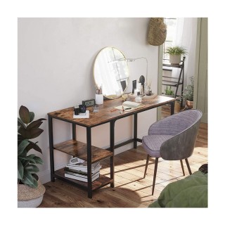 Μεταλλικό Γραφείο με 2 Ράφια 120 x 60 x 75 cm VASAGLE LWD47X