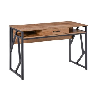 Μεταλλικό Γραφείο με 2 Ράφια και 1 Συρτάρι 120 x 60 x 76 cm HOMCOM ...