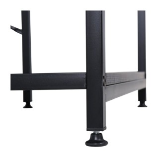 Μεταλλικό Γραφείο με Θέση για Υπολογιστή και 3 Ράφια 140 x 60 x 93 ...