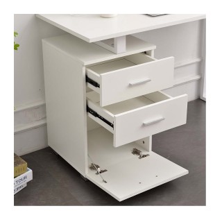 Μεταλλικό Γραφείο με 2 Συρτάρια και 1 Ντουλάπι 120 x 50 x 75 cm Χρώ... Μεταλλικό Γραφείο με 2 Συρτάρια και 1 Ντουλάπι 120 x 50 x 75 cm Χρώ...