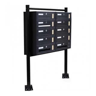 Μεταλλικό Γραμματοκιβώτιο 10 Θέσεων με Βάση 160 x 60 x 17 cm MWS17346 Μεταλλικό Γραμματοκιβώτιο 10 Θέσεων με Βάση 160 x 60 x 17 cm MWS17346